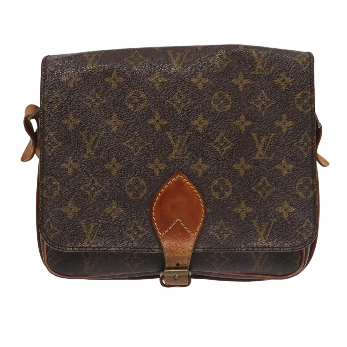 Louis Vuitton Cartouchire Brown Canvas Shoulder Bag