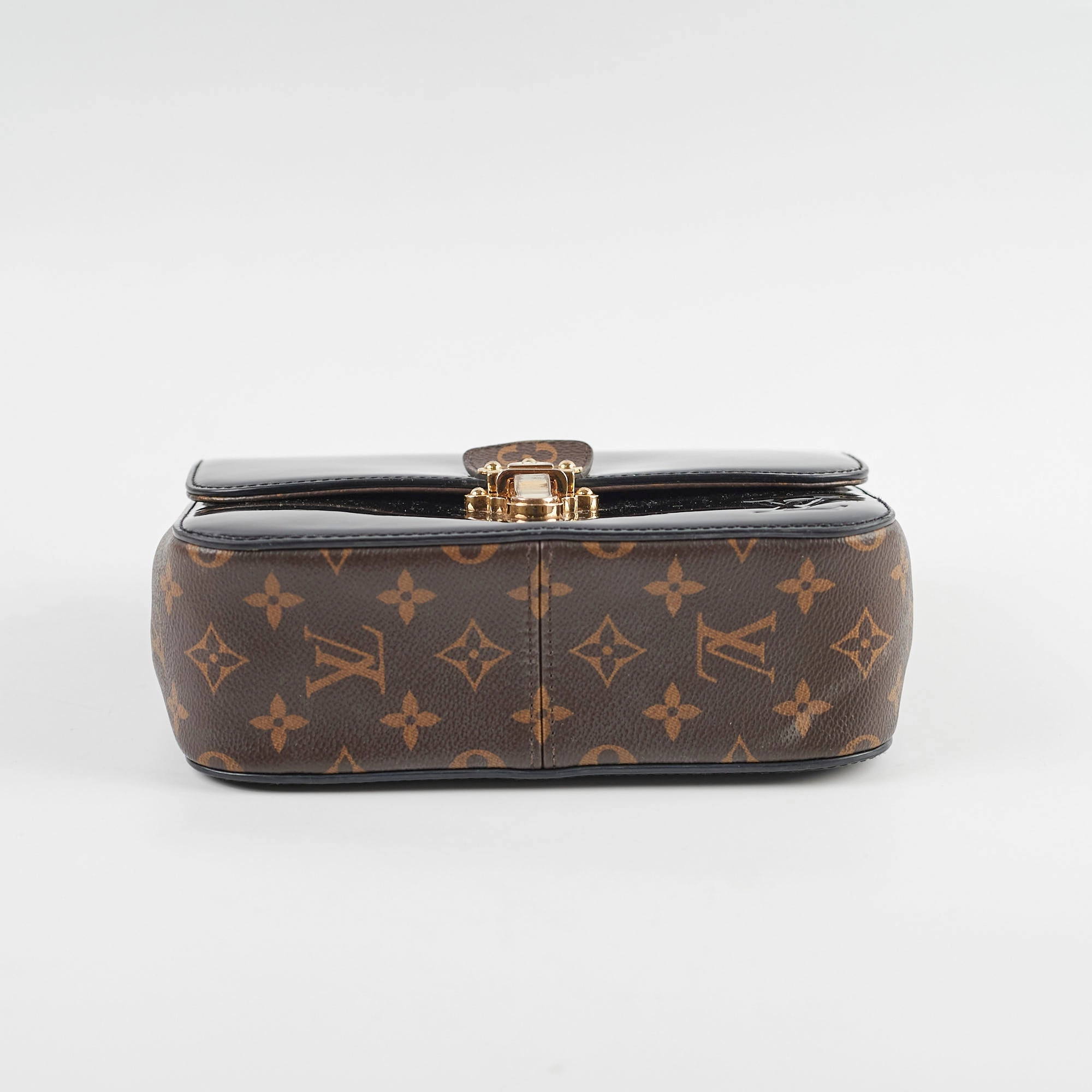Louis Vuitton Cherrywood Monogram Patent Bag Black