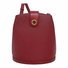 Louis Vuitton Cluny Red Leather Shoulder Bag