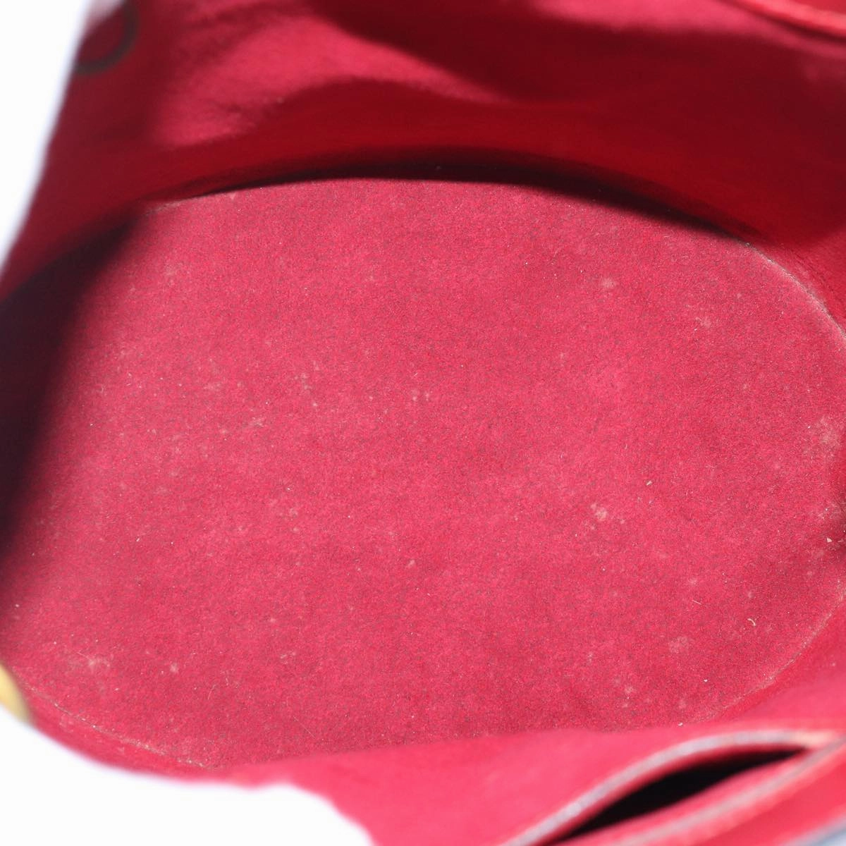Louis Vuitton Cluny Red Leather Shoulder Bag