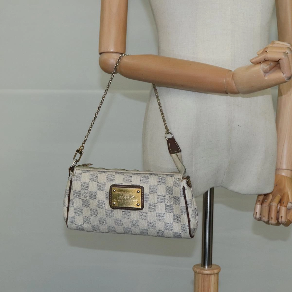 LOUIS VUITTON Damier Azur Eva Shoulder Bag 2way N55214 LV 94633