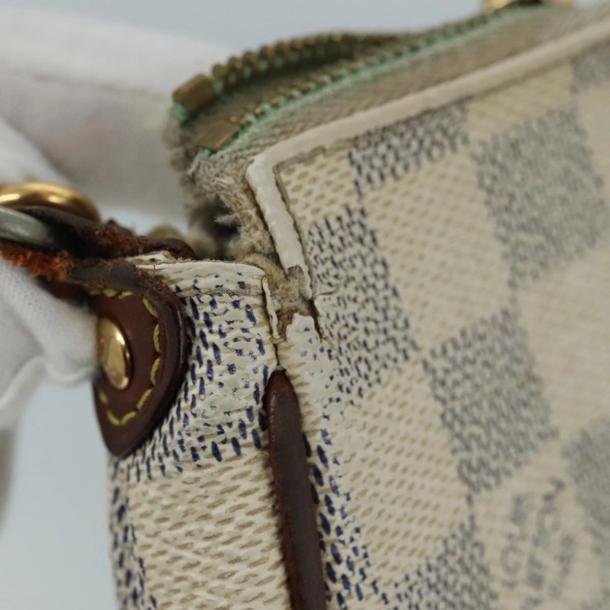 LOUIS VUITTON Damier Azur Eva Shoulder Bag 2way N55214 LV 94633