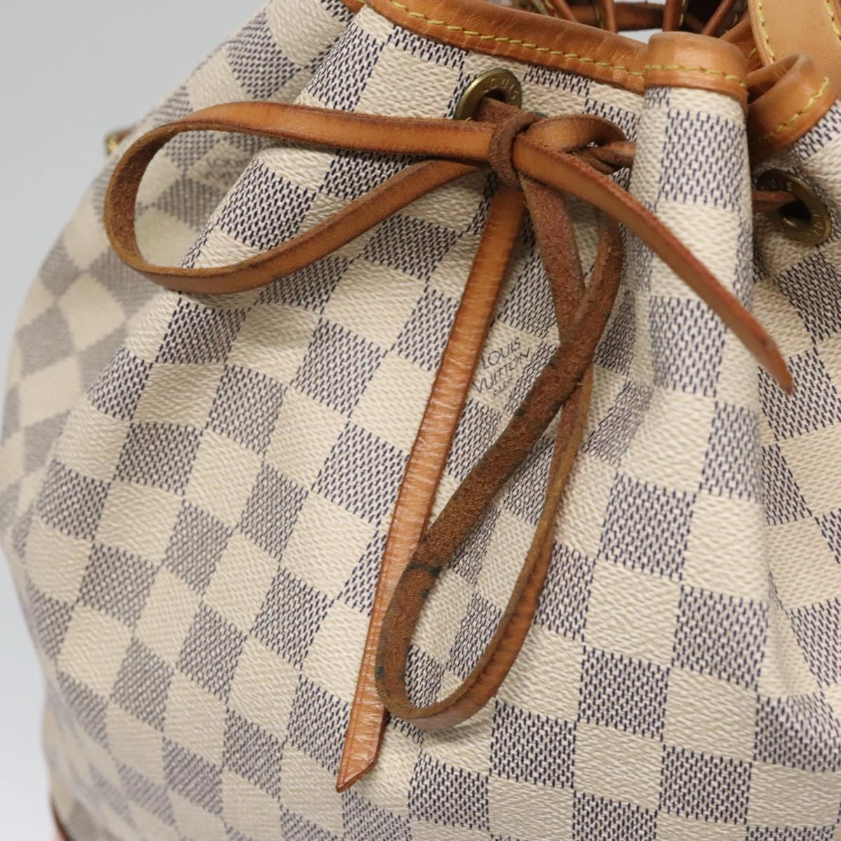 LOUIS VUITTON Damier Azur Noe Shoulder Bag N42222 LV 107183
