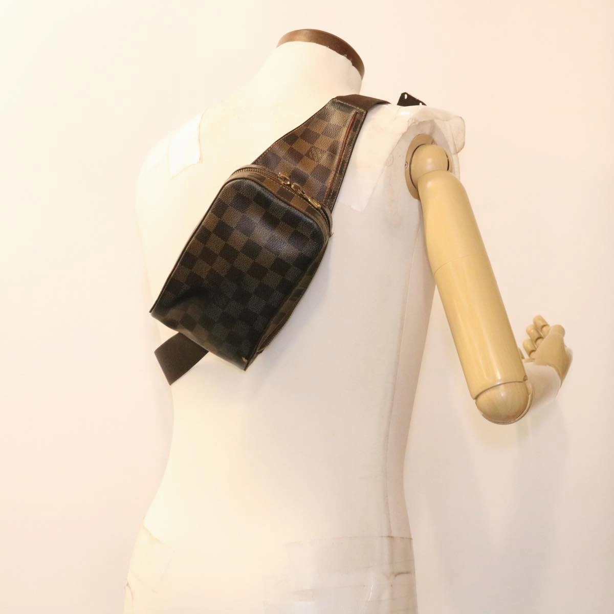 LOUIS VUITTON Damier Ebene Geronimos Shoulder Bag N51994 LV 38971