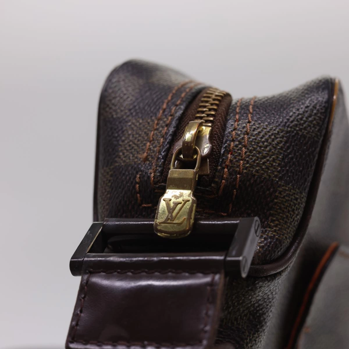 LOUIS VUITTON Damier Ebene Olaf PM Shoulder Bag N41442 LV rd4775