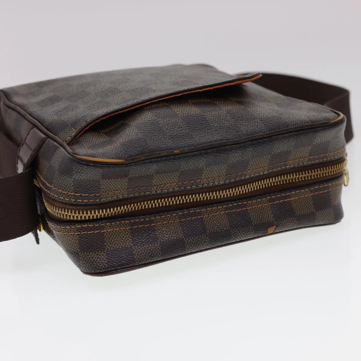 LOUIS VUITTON Damier Ebene Olaf PM Shoulder Bag N41442 LV rd4775