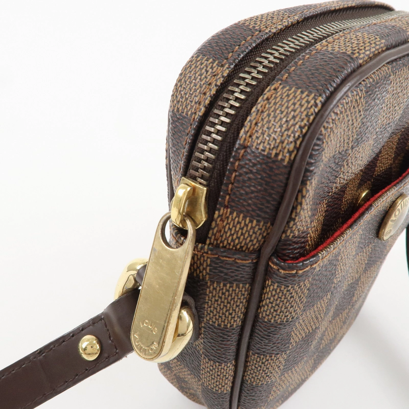 Louis Vuitton Damier Rift Shoulder Bag Brown N60009