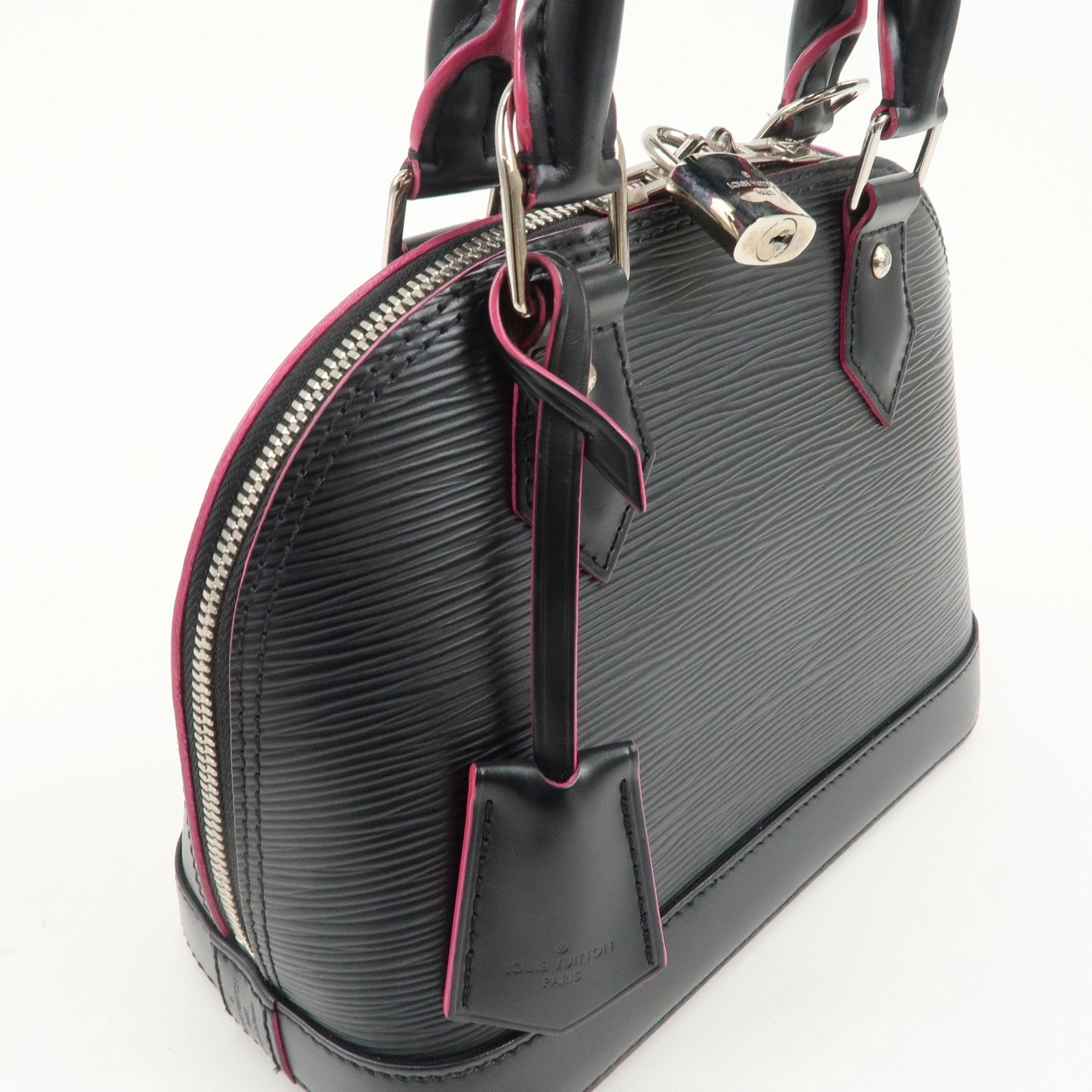Louis Vuitton Epi Alma BB 2Way Shoulder Bag Noir Pink M54160