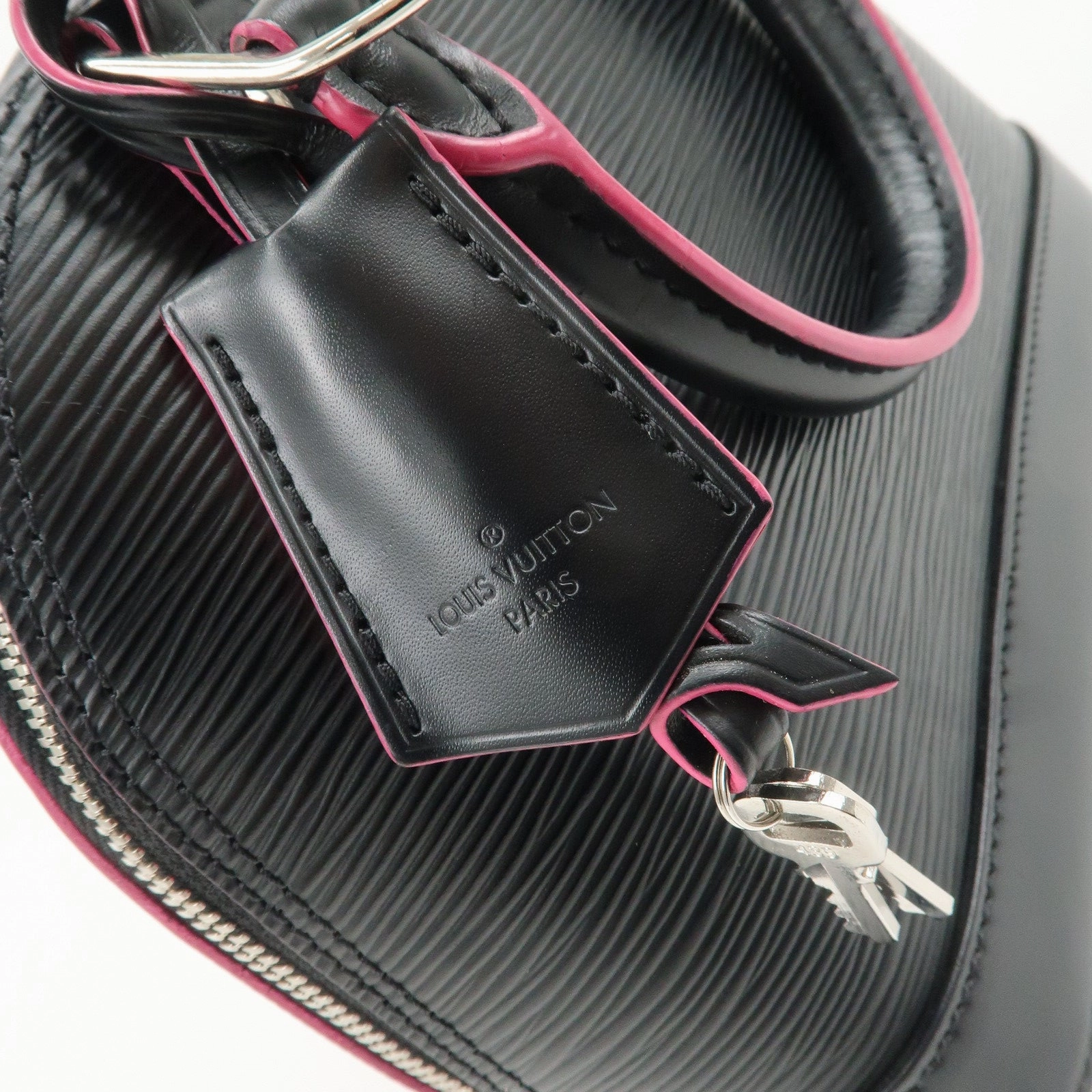 Louis Vuitton Epi Alma BB 2Way Shoulder Bag Noir Pink M54160