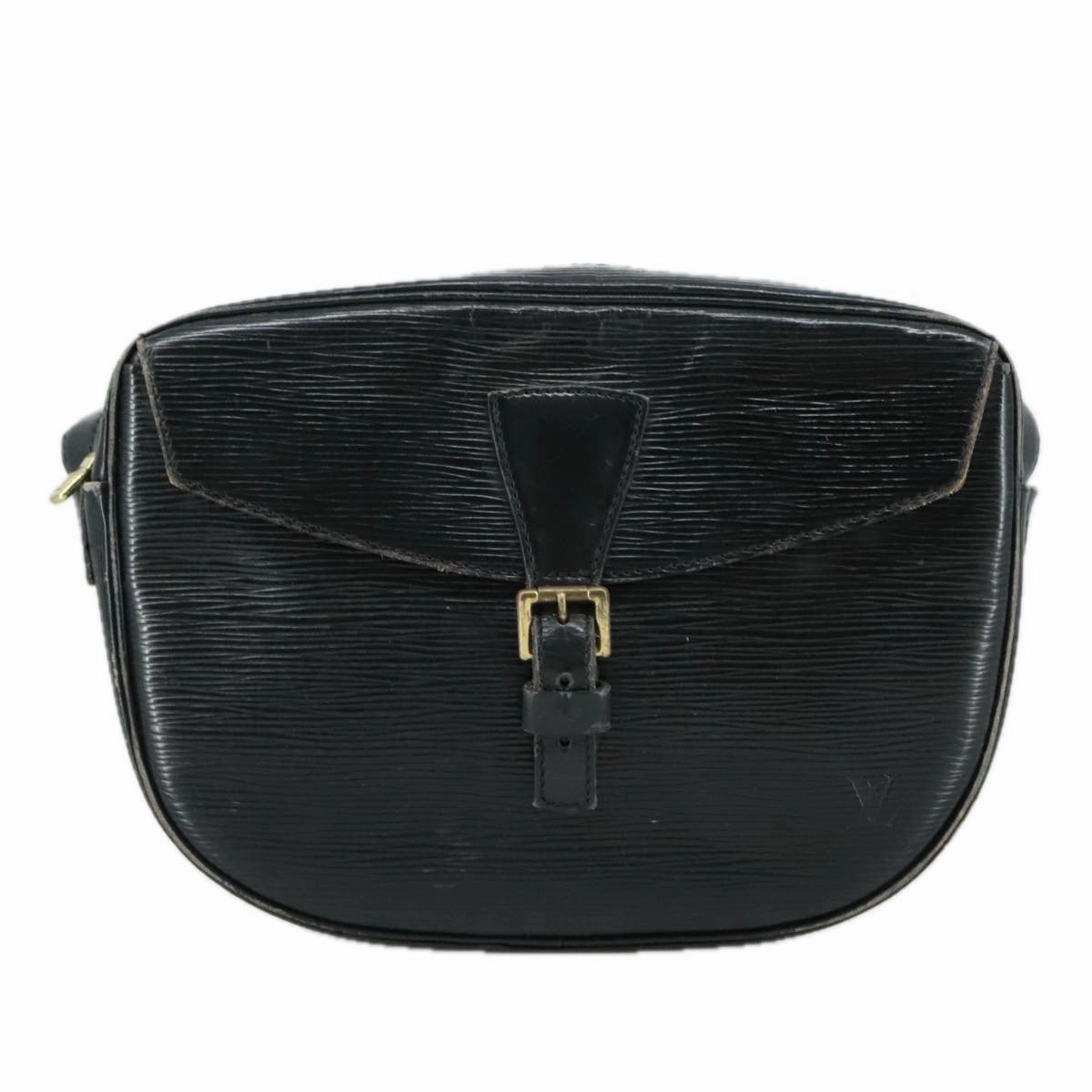 LOUIS VUITTON Epi Jeune Fille MM Shoulder Bag Black M52152 LV 107155