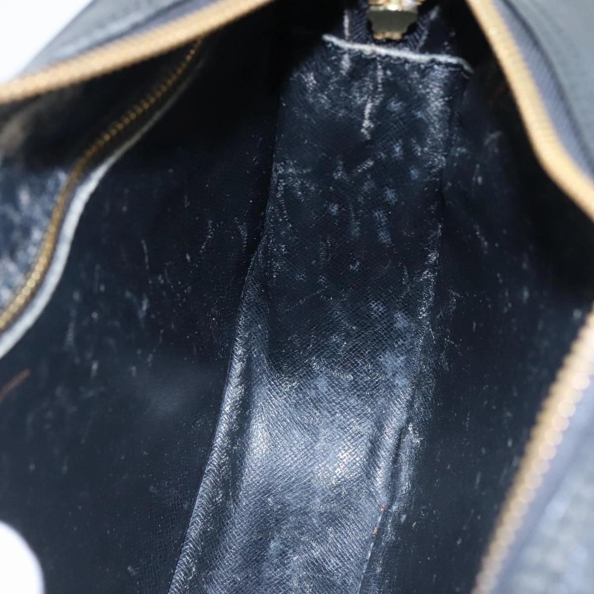 LOUIS VUITTON Epi Jeune Fille MM Shoulder Bag Black M52152 LV 107155