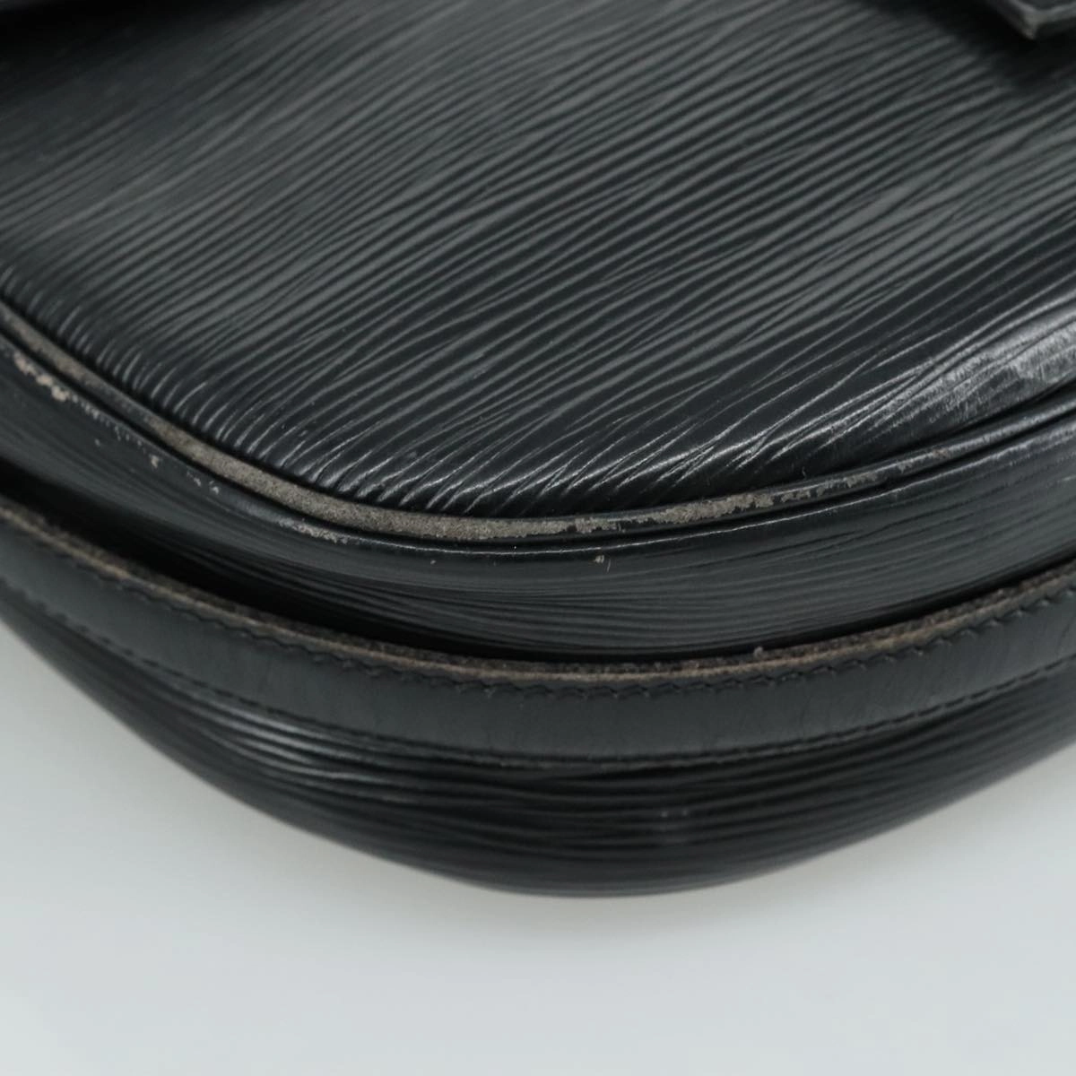 LOUIS VUITTON Epi Jeune Fille MM Shoulder Bag Black M52152 LV 107155