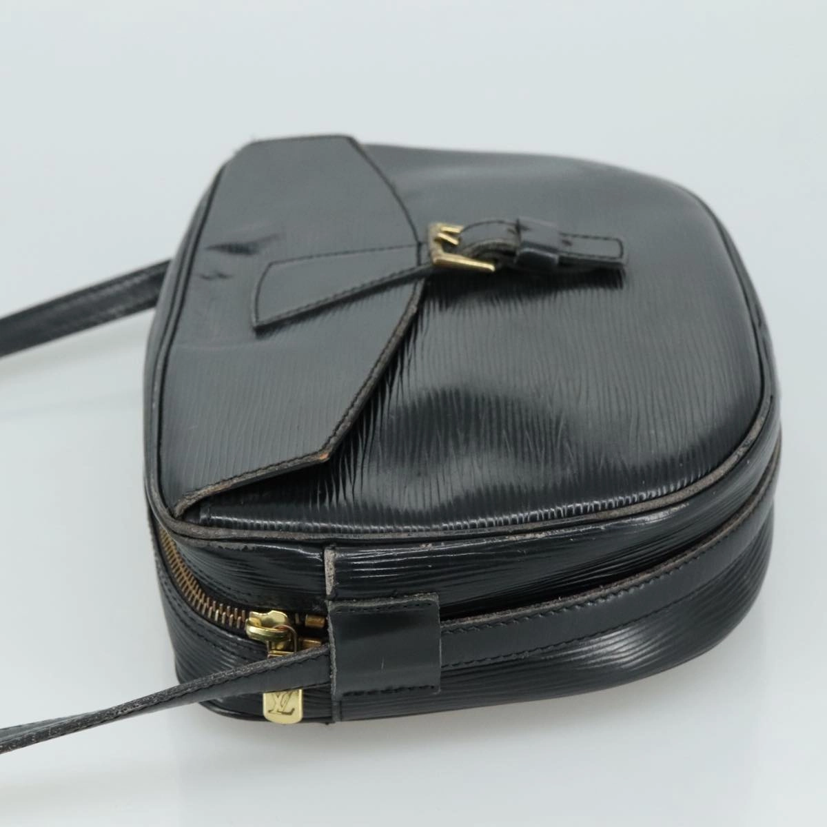 LOUIS VUITTON Epi Jeune Fille MM Shoulder Bag Black M52152 LV 107155