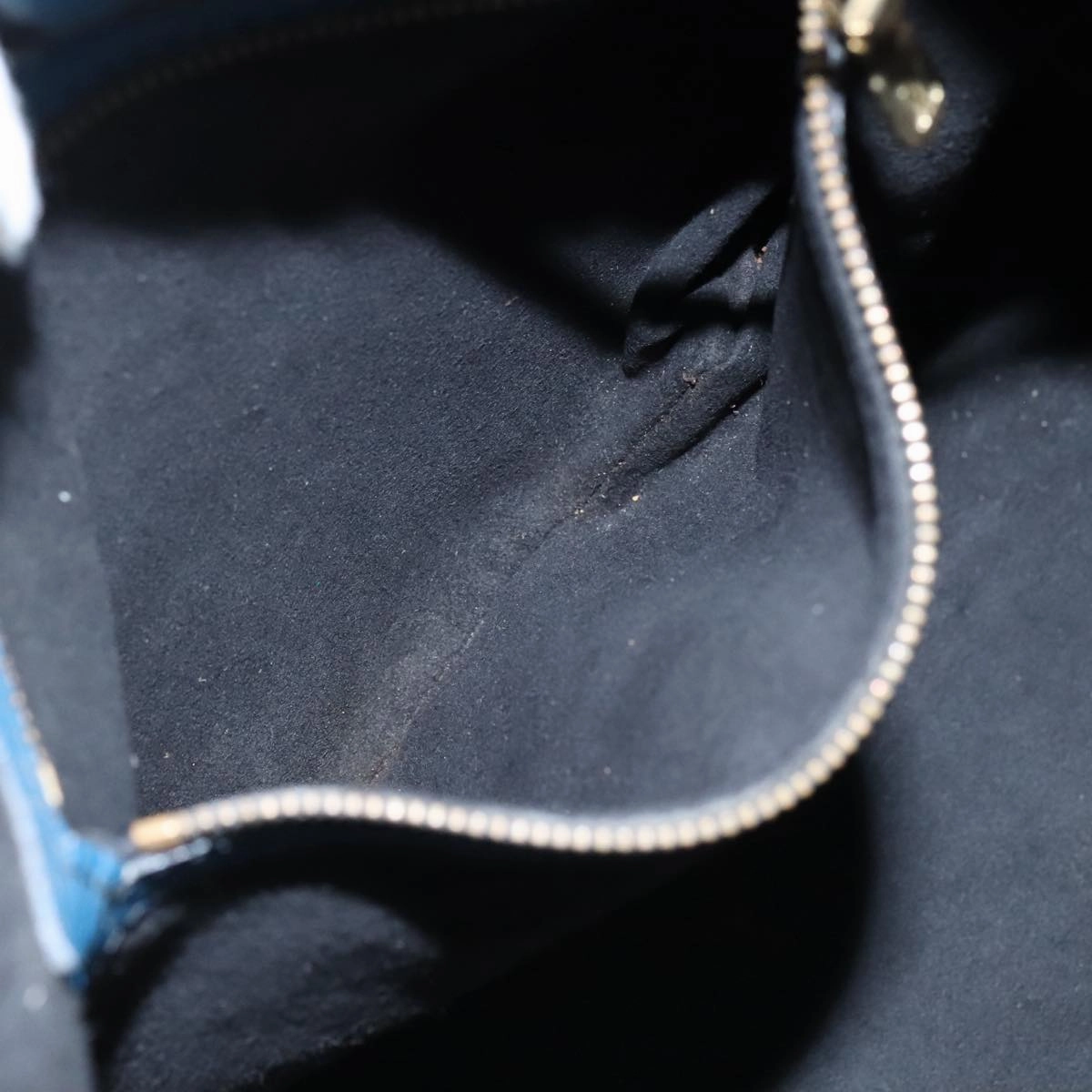 LOUIS VUITTON Epi Petit Noe Shoulder Bag Bicolor Black Blue M44152 yk16375