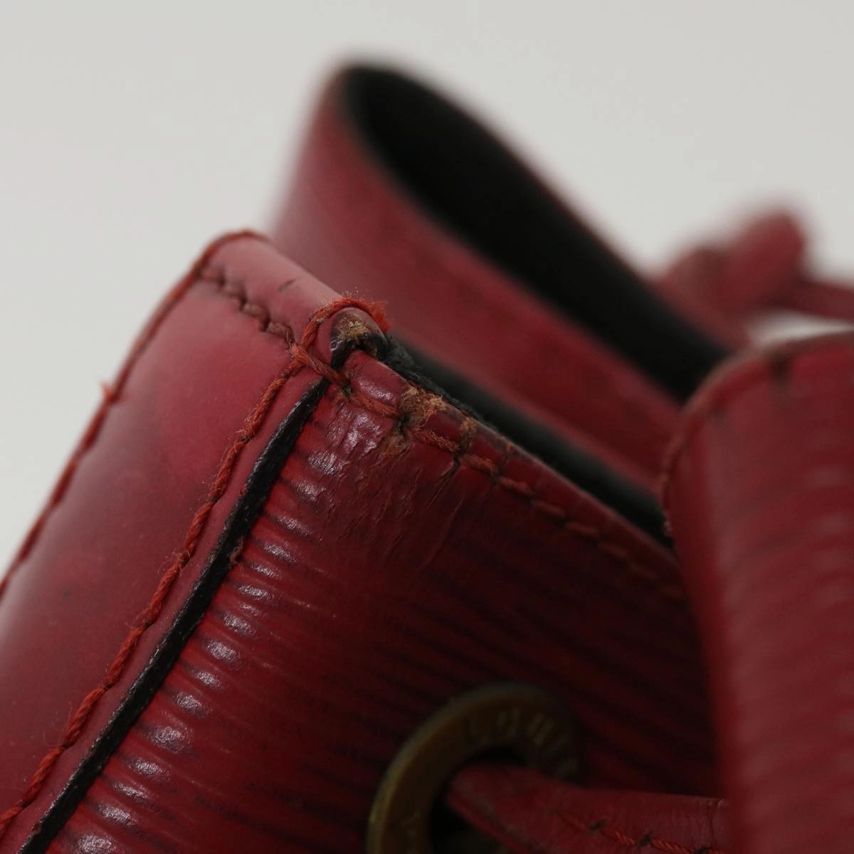 LOUIS VUITTON Epi Petit Noe Shoulder Bag Red M44107 LV bs4678