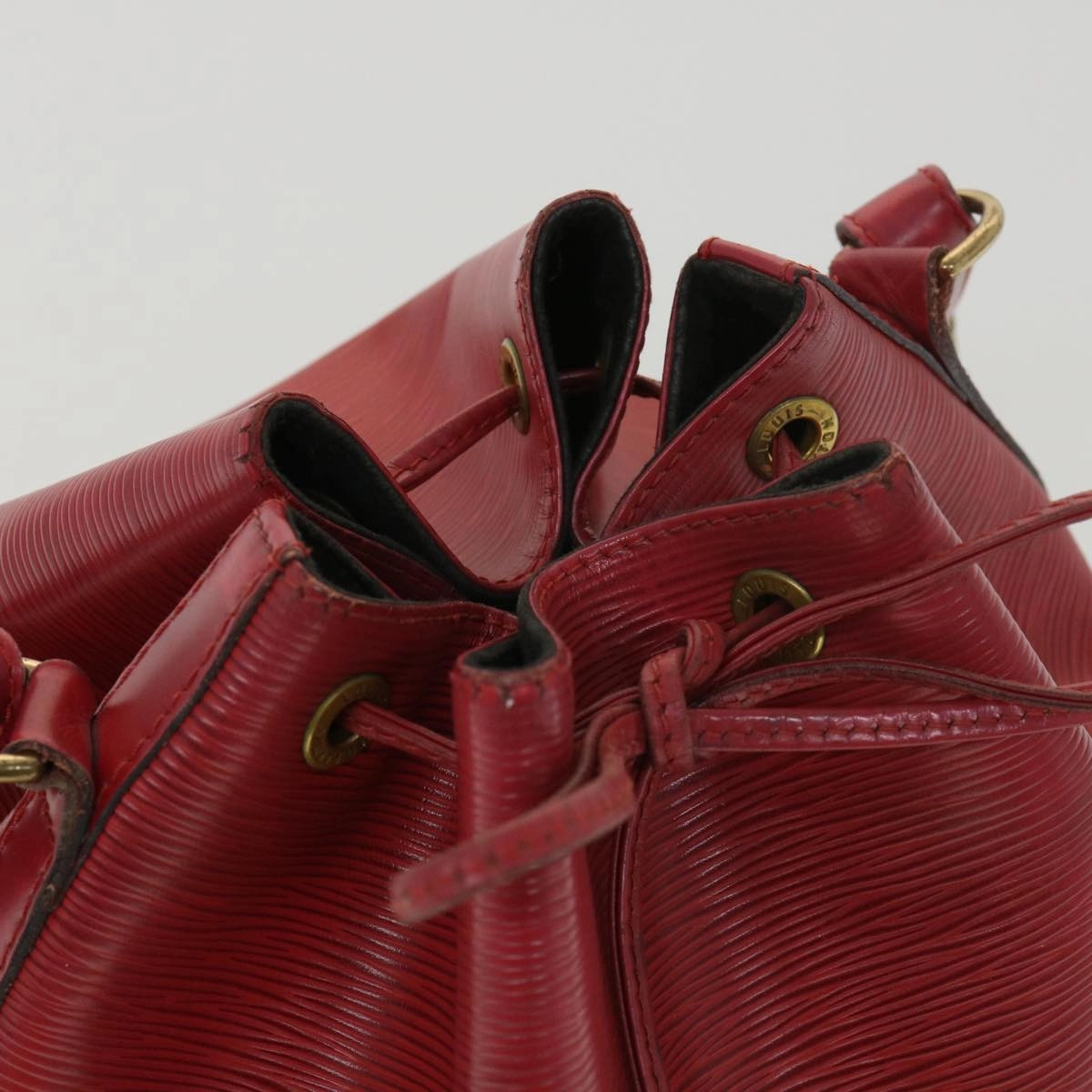 LOUIS VUITTON Epi Petit Noe Shoulder Bag Red M44107 LV bs4678