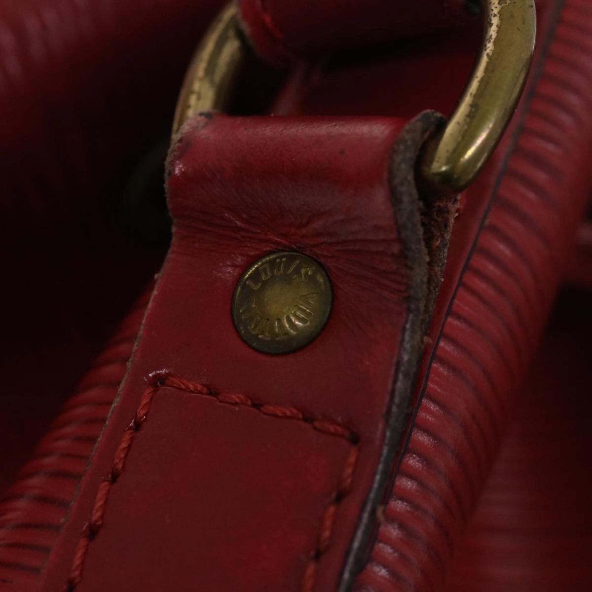 LOUIS VUITTON Epi Petit Noe Shoulder Bag Red M44107 LV bs4678