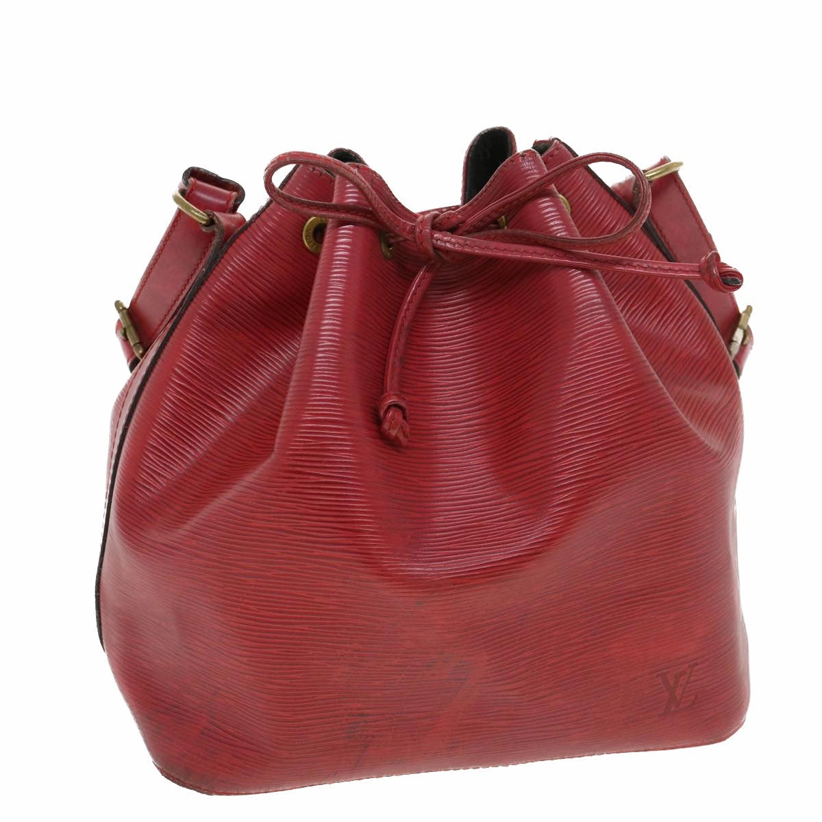 LOUIS VUITTON Epi Petit Noe Shoulder Bag Red M44107 LV bs4678
