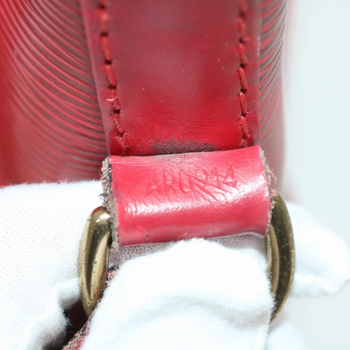 LOUIS VUITTON Epi Petit Noe Shoulder Bag Red M44107 LV bs4678