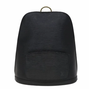 Louis Vuitton Gobelins Black Leather Backpack Bag