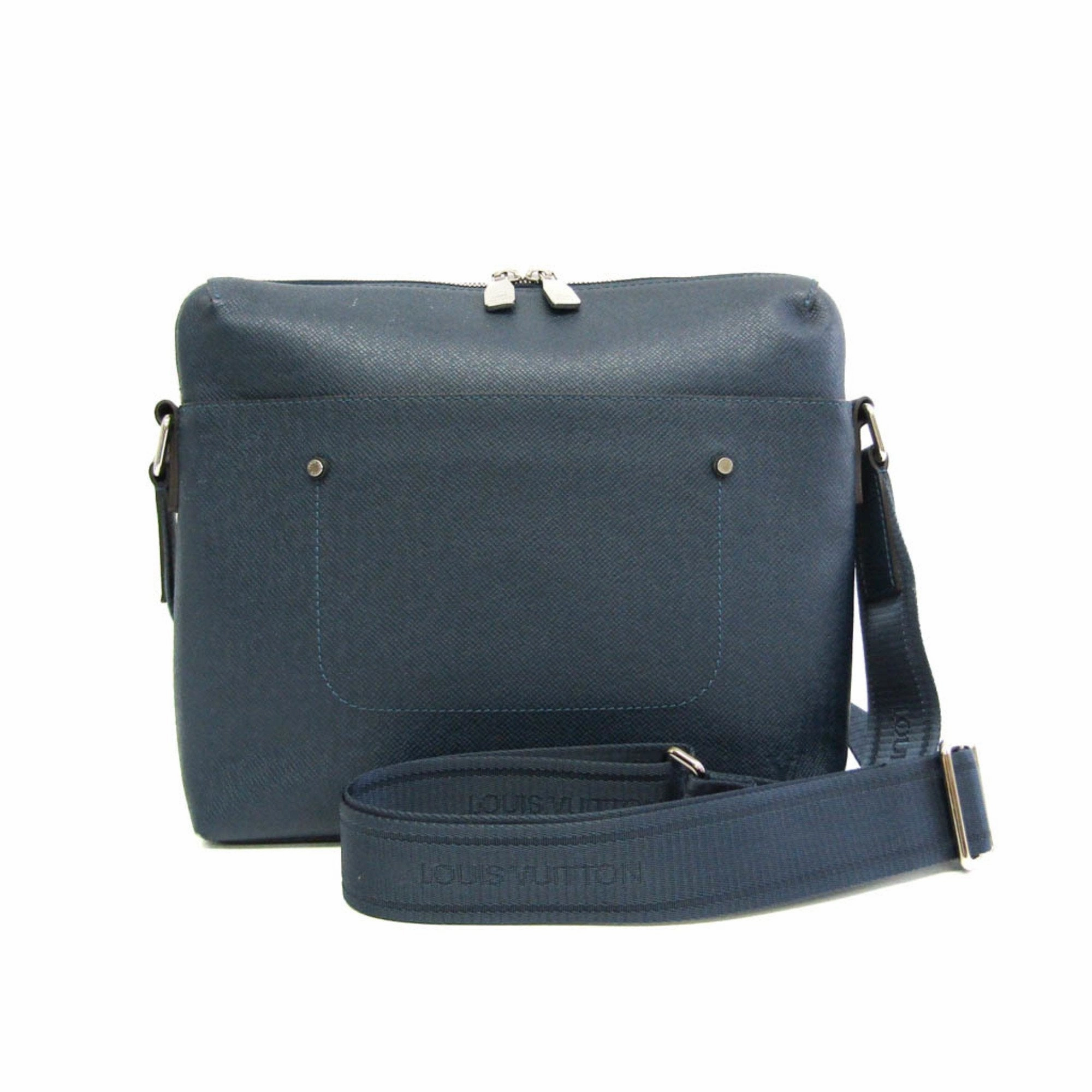 Louis Vuitton Grigori Black Leather Shoulder Bag