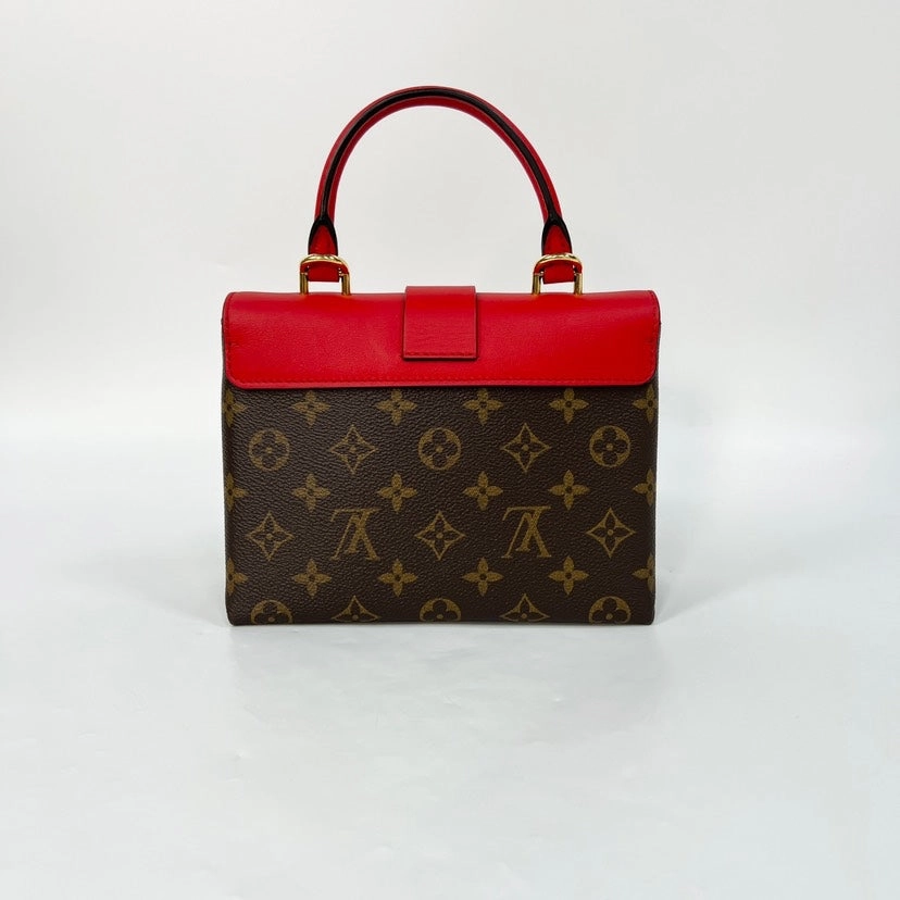 Louis Vuitton Locky BB Red Monogram Canvas Leather Shoulder Bag 21x16cm