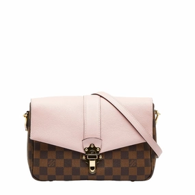 Louis Vuitton Louis Vuitton Damire N44244 Shoulder Bag PVC/Ledger Magnolia Pink Brown