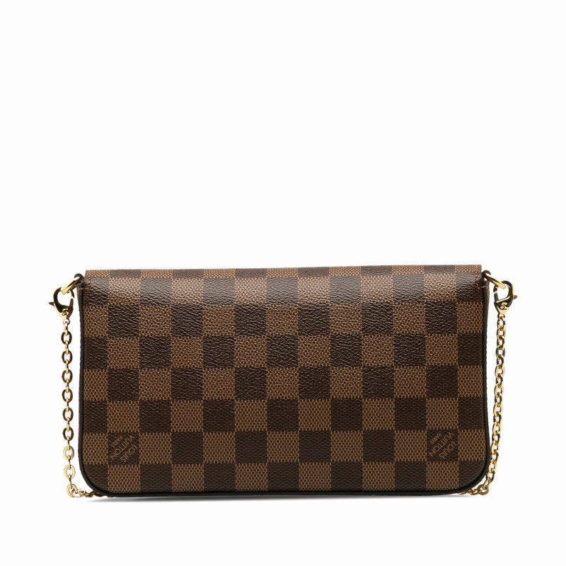 Louis Vuitton Louis Vuitton Damire N63032 Shoulder Bag PVC/Leather Brown