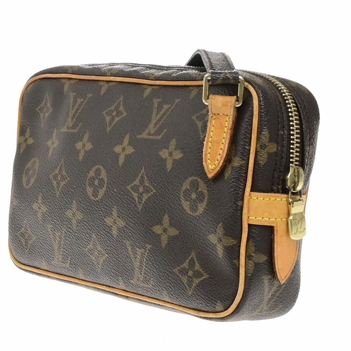 Louis Vuitton Marly Brown Canvas Shoulder Bag