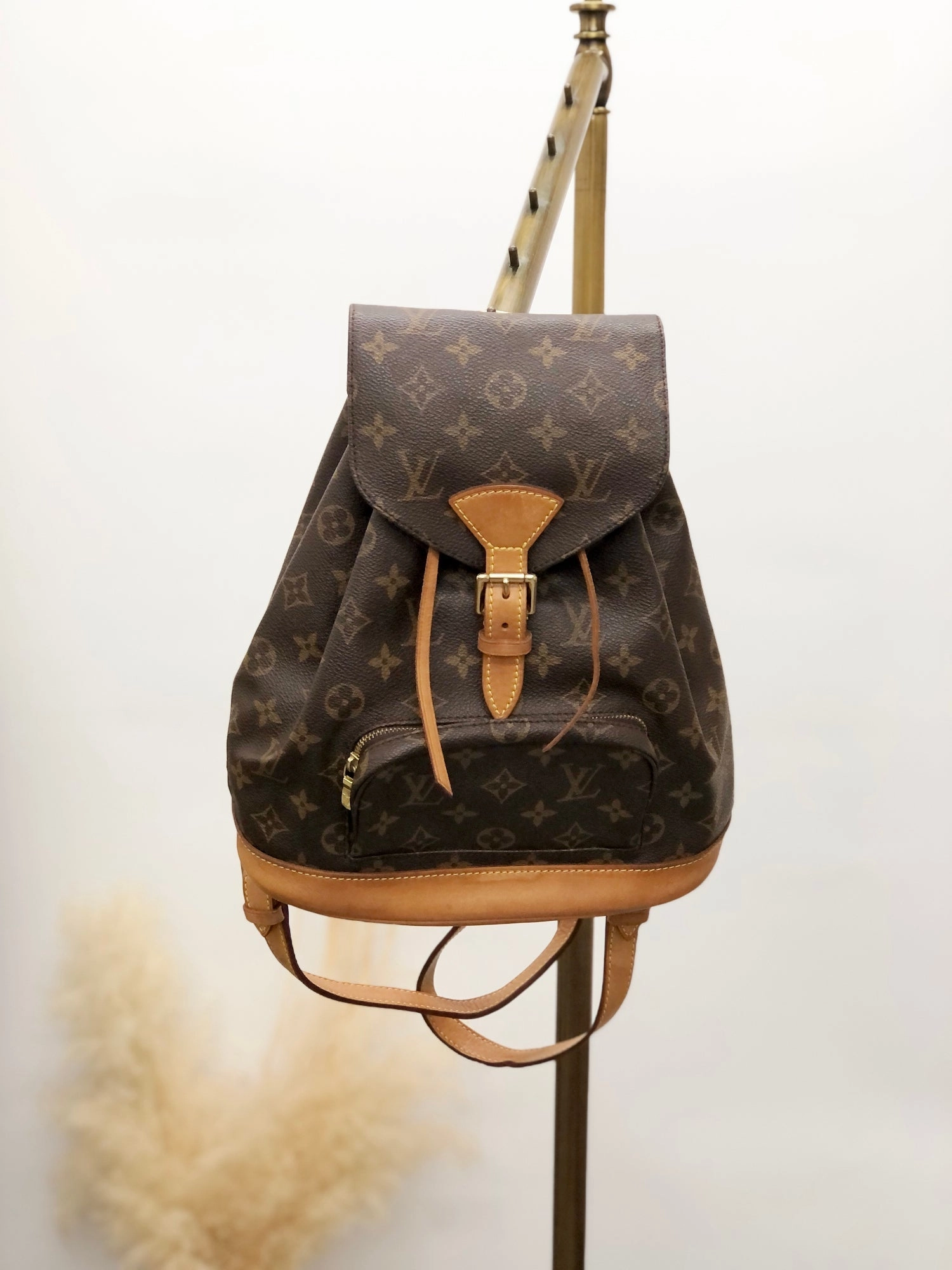 LOUIS VUITTON Monogram Backpack Brown Vintage xpa6y7