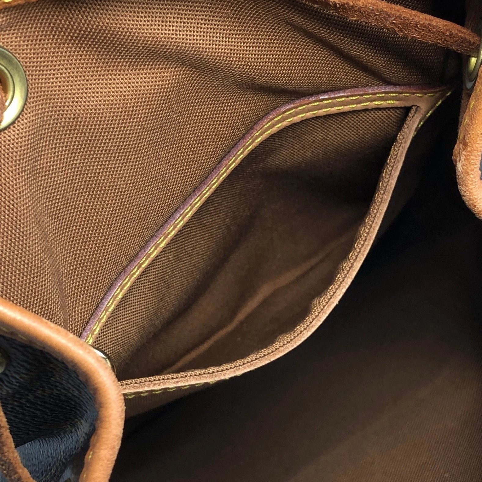 LOUIS VUITTON Monogram Backpack Brown Vintage xpa6y7