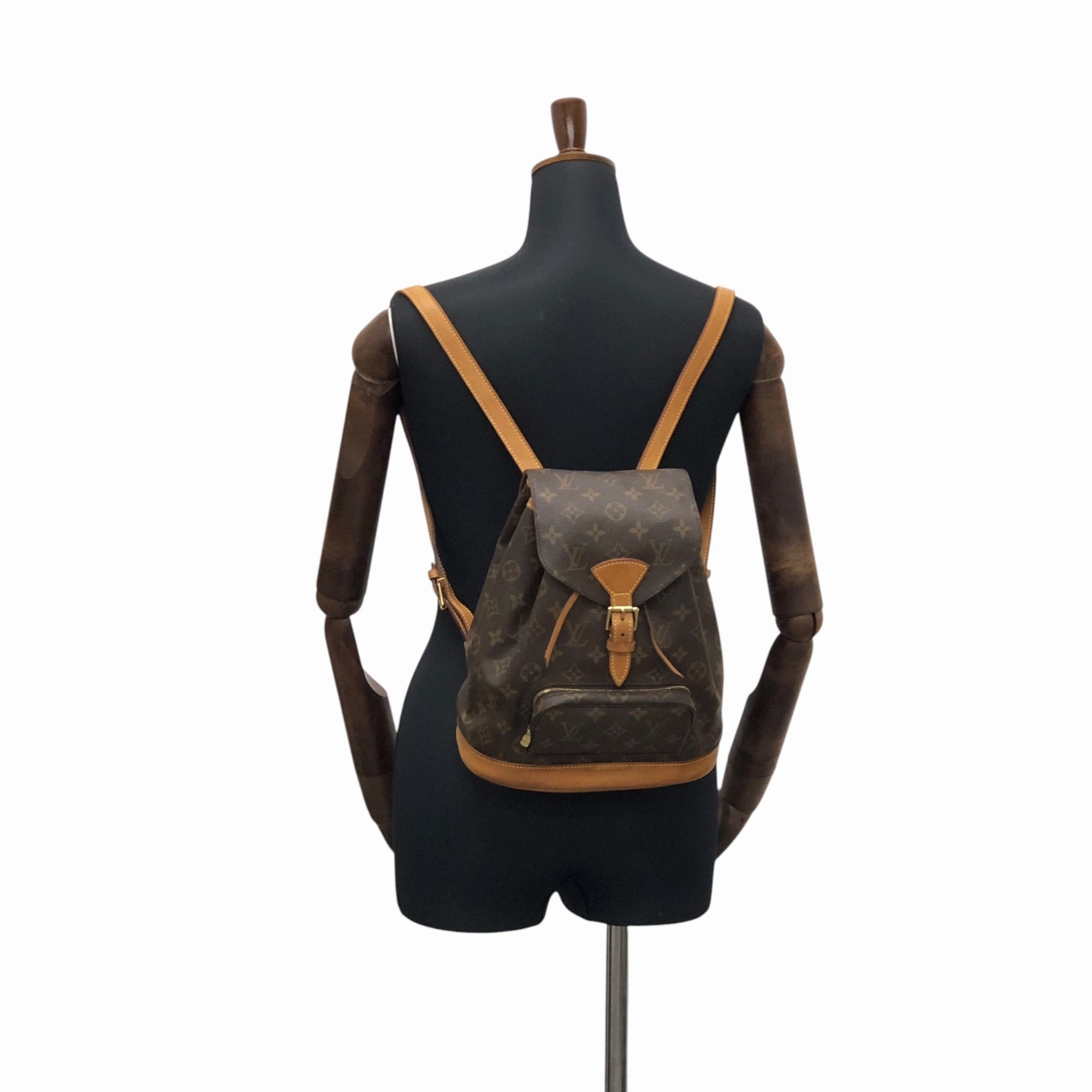 LOUIS VUITTON Monogram Backpack Brown Vintage xpa6y7
