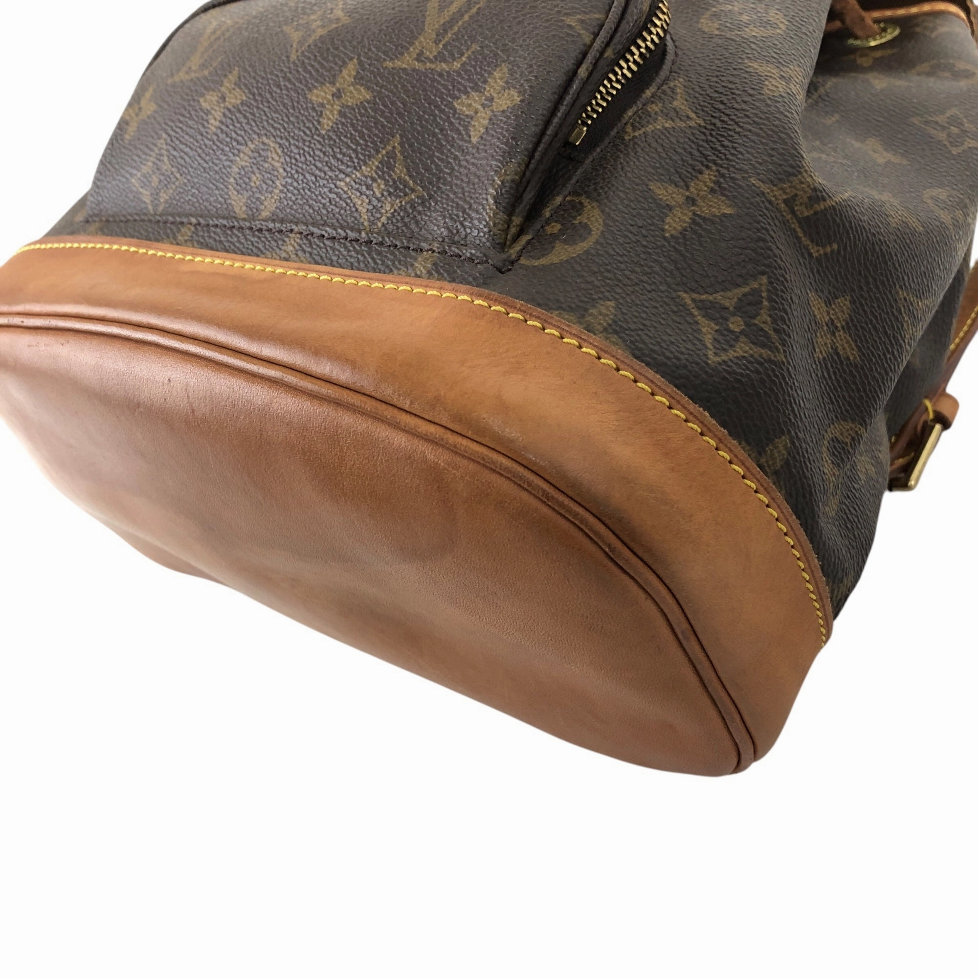 LOUIS VUITTON Monogram Backpack Brown Vintage xpa6y7