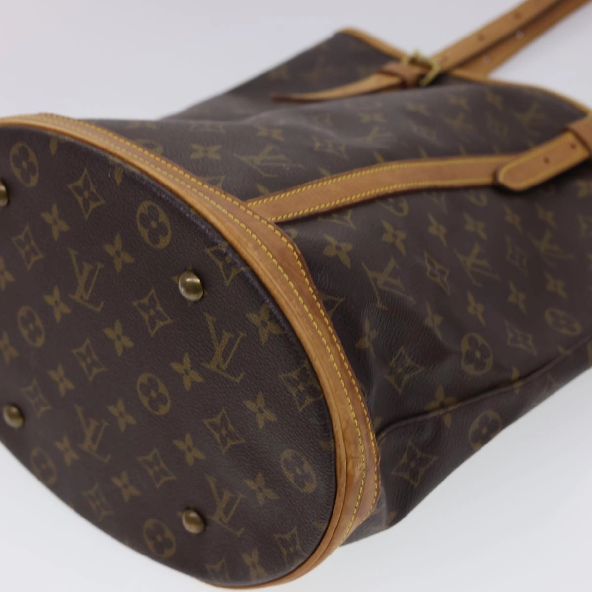 LOUIS VUITTON Monogram Bucket GM Shoulder Bag M42236 LV 40522