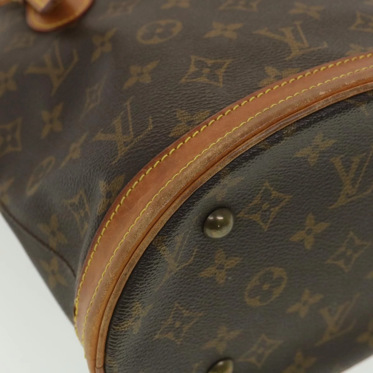 LOUIS VUITTON Monogram Bucket PM Shoulder Bag M42238 LV hk646