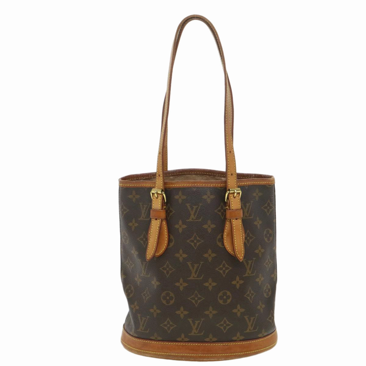 LOUIS VUITTON Monogram Bucket PM Shoulder Bag M42238 LV hk646