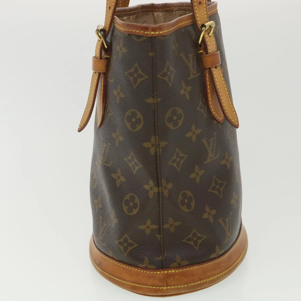 LOUIS VUITTON Monogram Bucket PM Shoulder Bag M42238 LV hk646