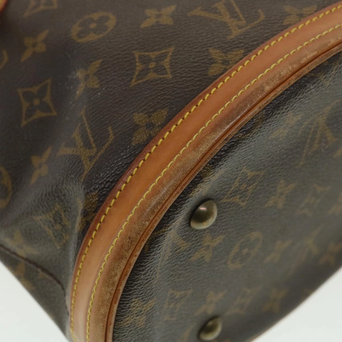 LOUIS VUITTON Monogram Bucket PM Shoulder Bag M42238 LV hk646