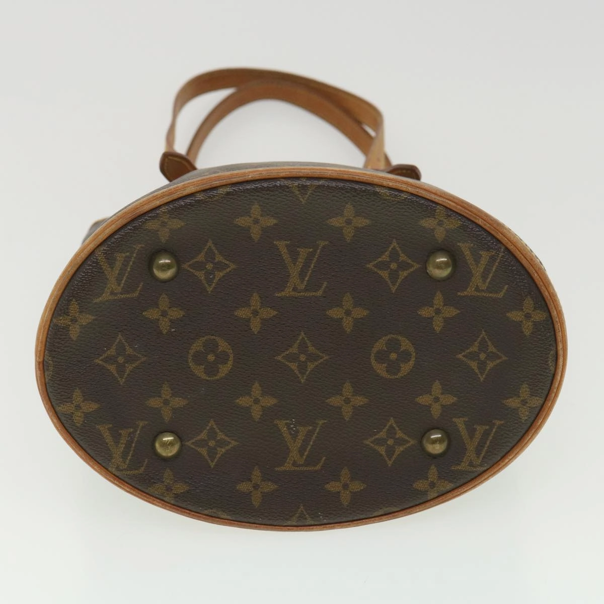 LOUIS VUITTON Monogram Bucket PM Shoulder Bag M42238 LV hk646
