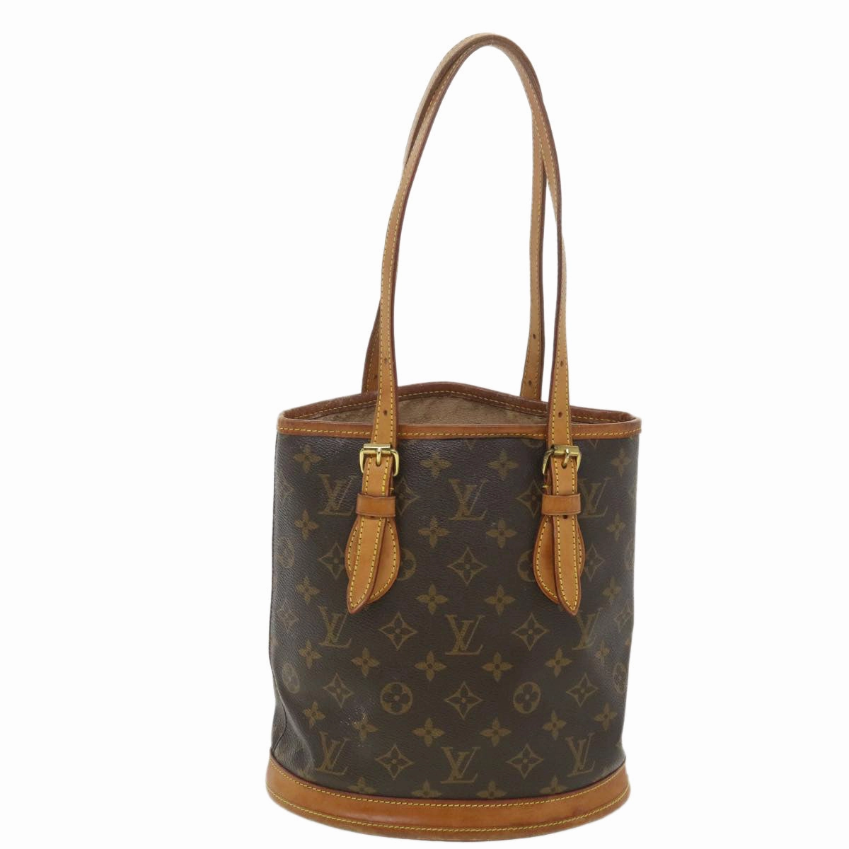 LOUIS VUITTON Monogram Bucket PM Shoulder Bag M42238 LV hk646