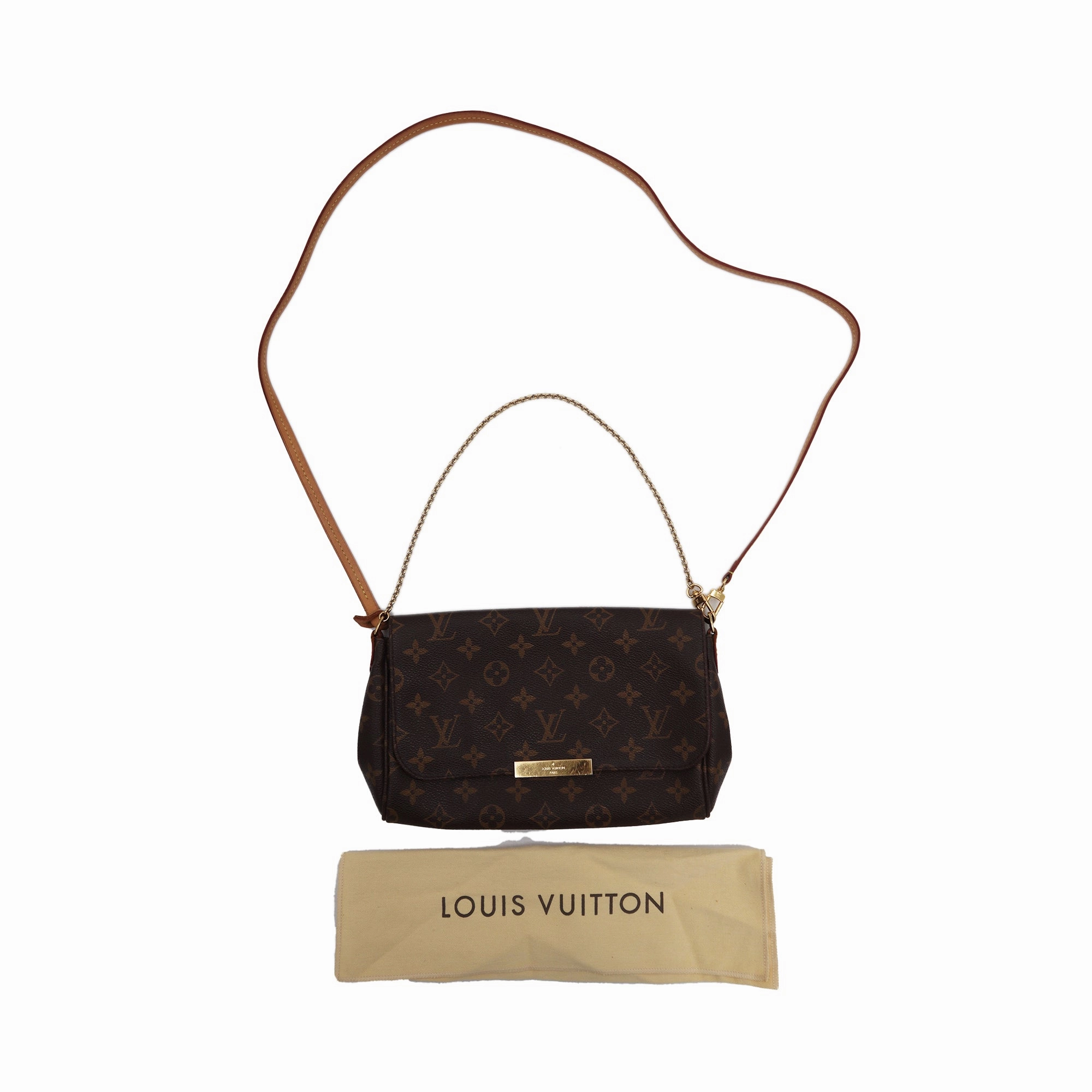 Louis Vuitton Monogram Canvas Favorite MM Shoulder Bag SA1124