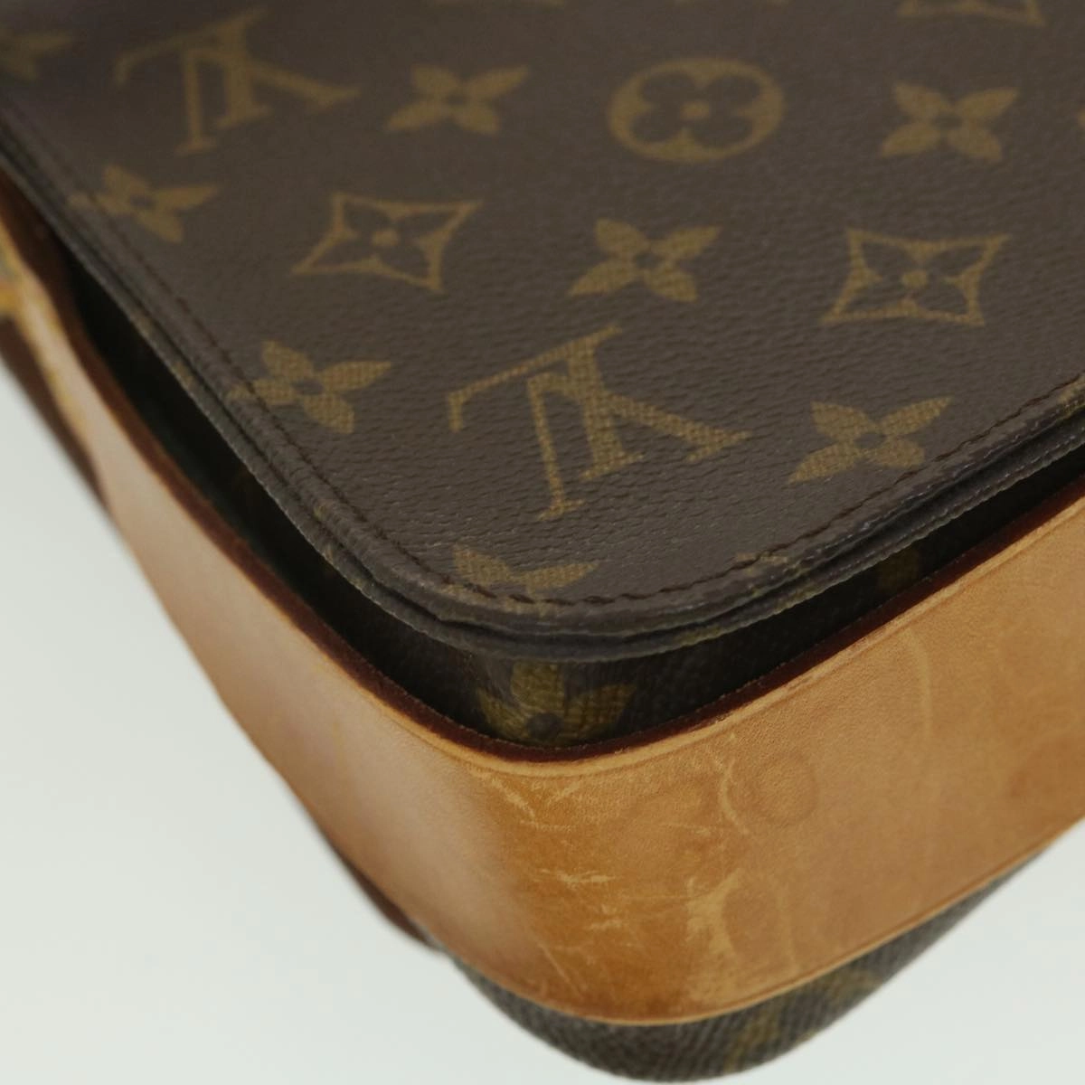 LOUIS VUITTON Monogram Cartouchiere MM Shoulder Bag M51253 LV rd4529