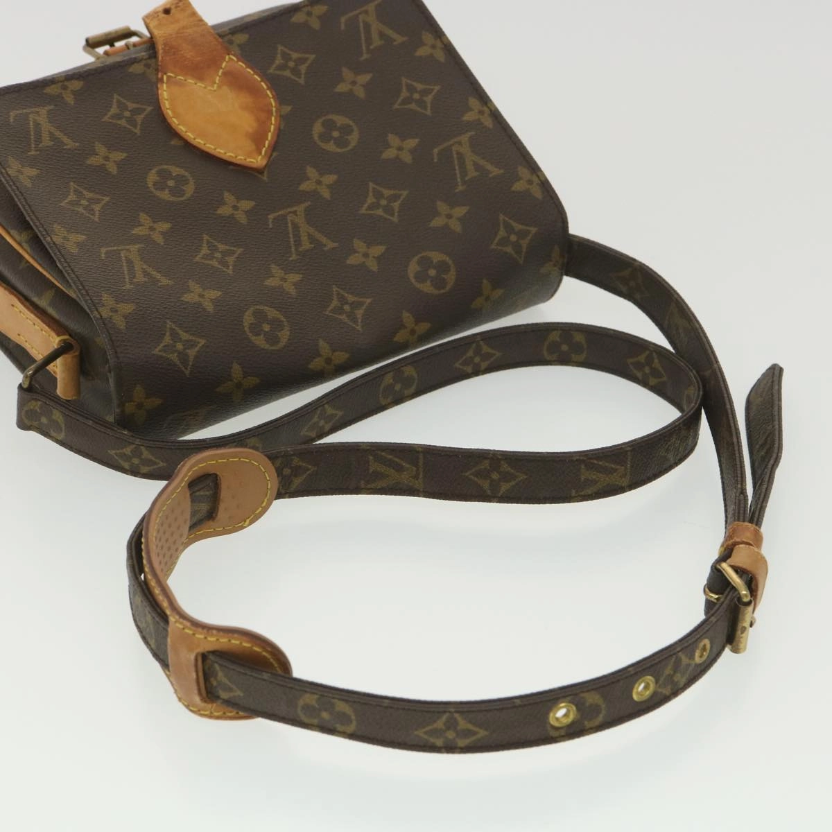 LOUIS VUITTON Monogram Cartouchiere MM Shoulder Bag M51253 LV rd4529