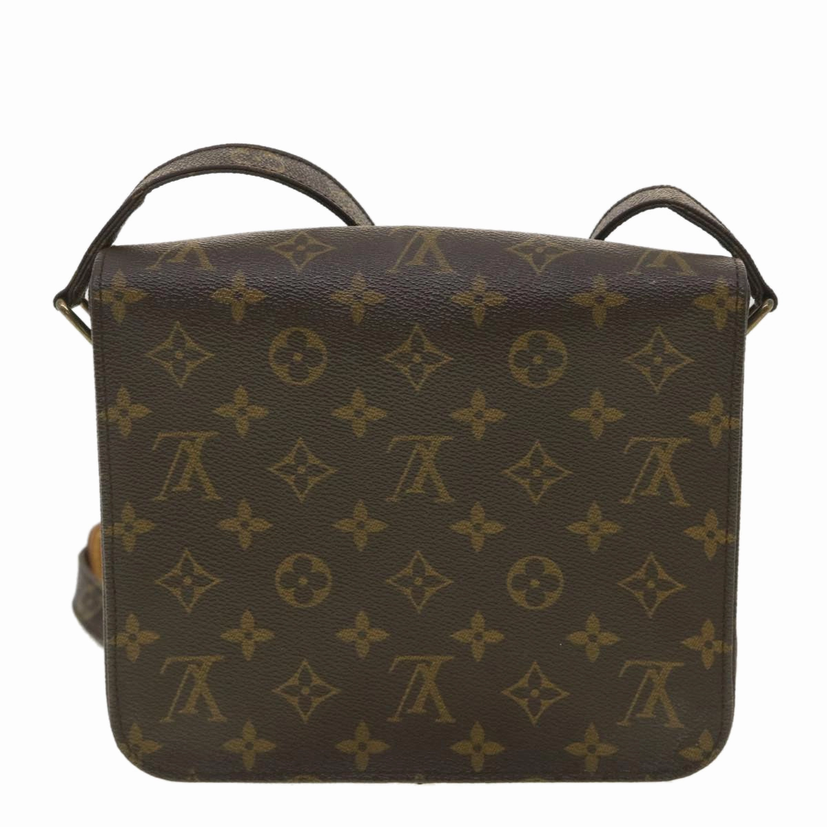 LOUIS VUITTON Monogram Cartouchiere MM Shoulder Bag M51253 LV rd4529