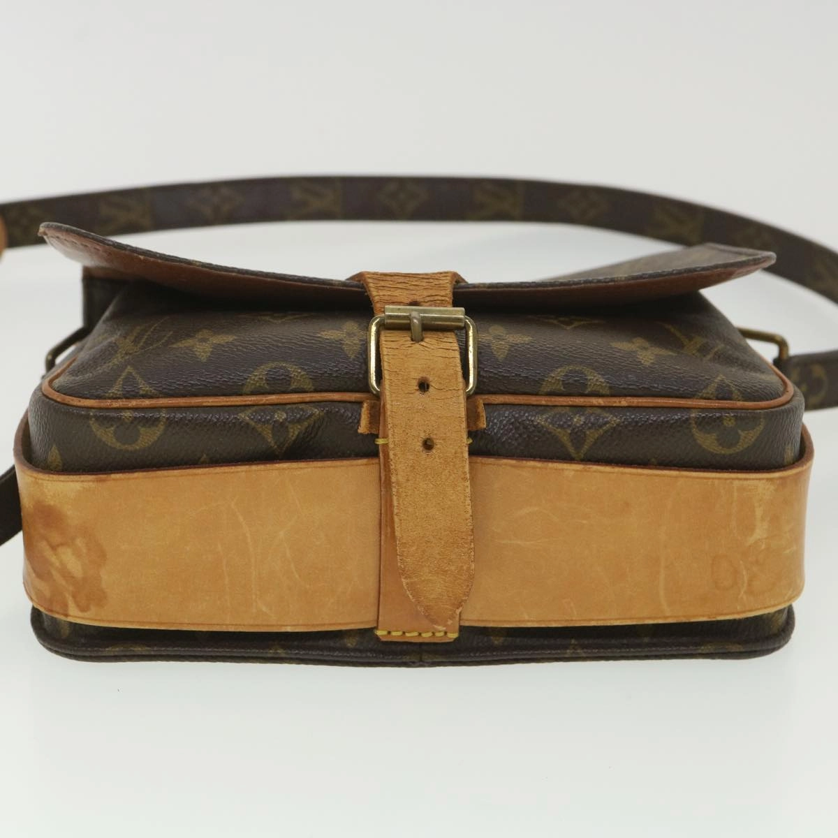 LOUIS VUITTON Monogram Cartouchiere MM Shoulder Bag M51253 LV rd4529