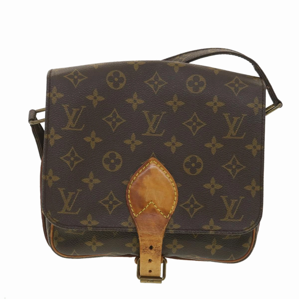 LOUIS VUITTON Monogram Cartouchiere MM Shoulder Bag M51253 LV rd4529