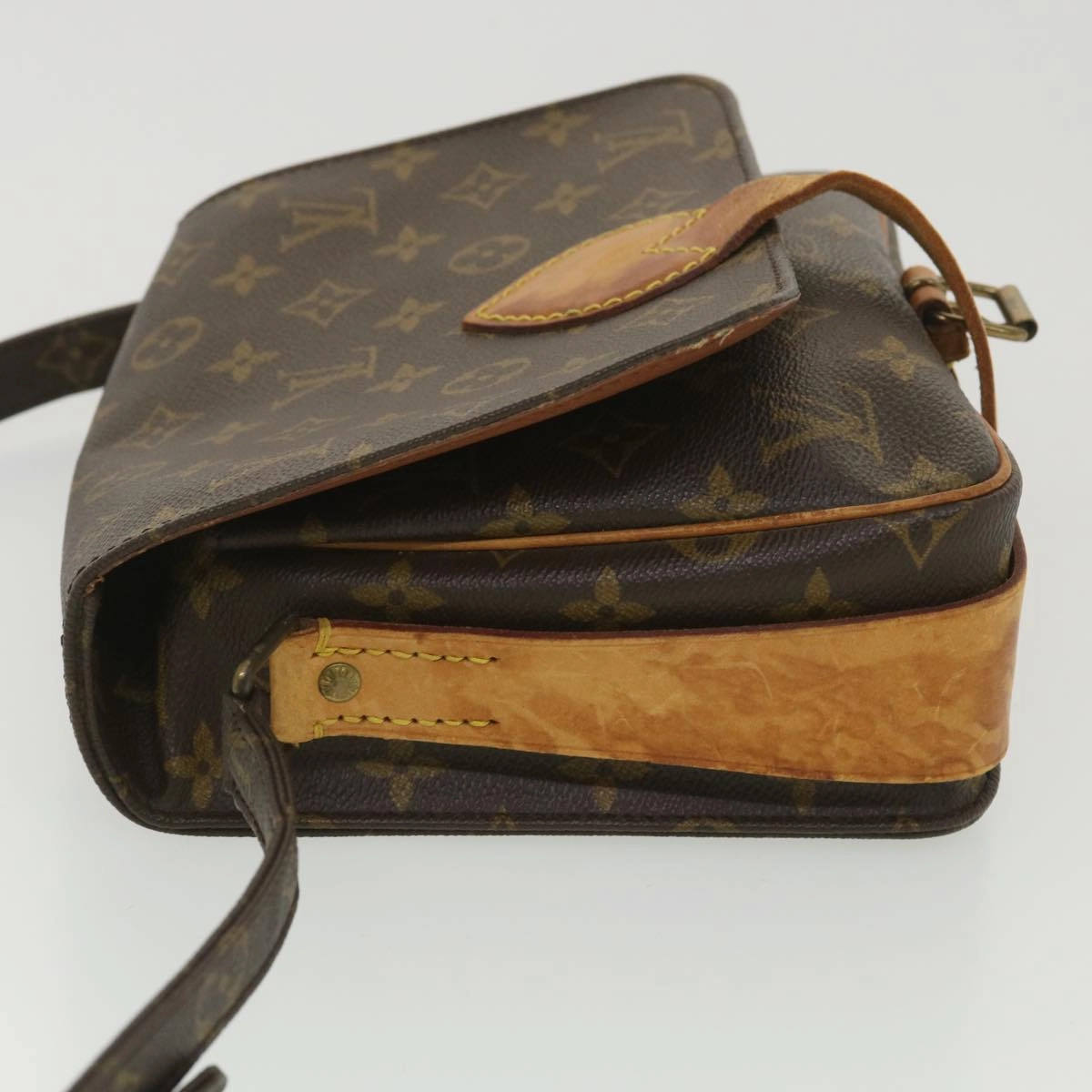 LOUIS VUITTON Monogram Cartouchiere MM Shoulder Bag M51253 LV rd4529