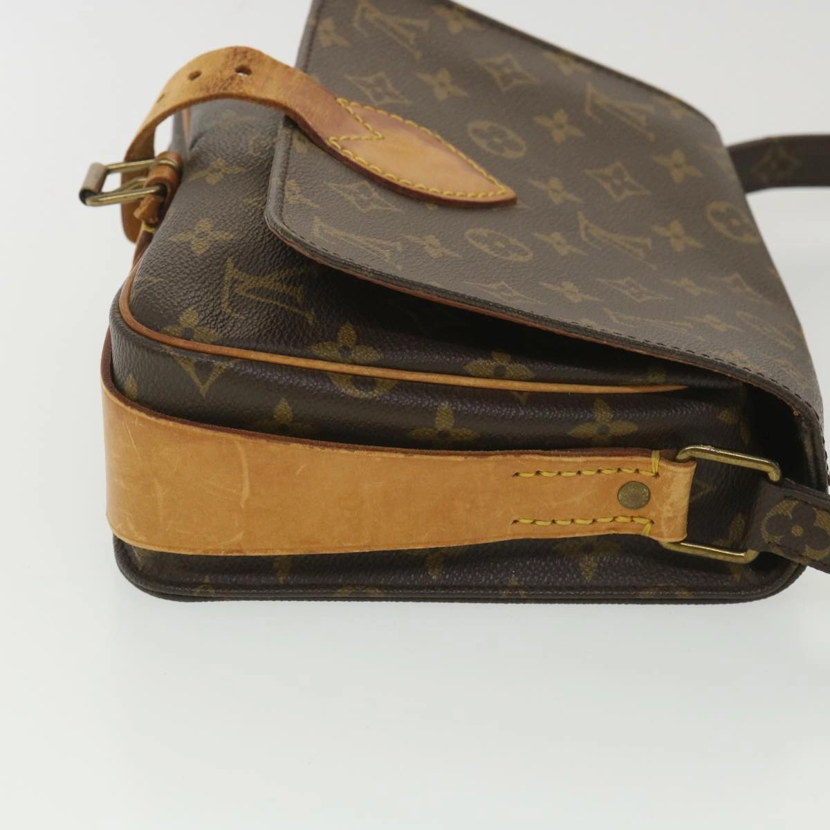 LOUIS VUITTON Monogram Cartouchiere MM Shoulder Bag M51253 LV rd4529