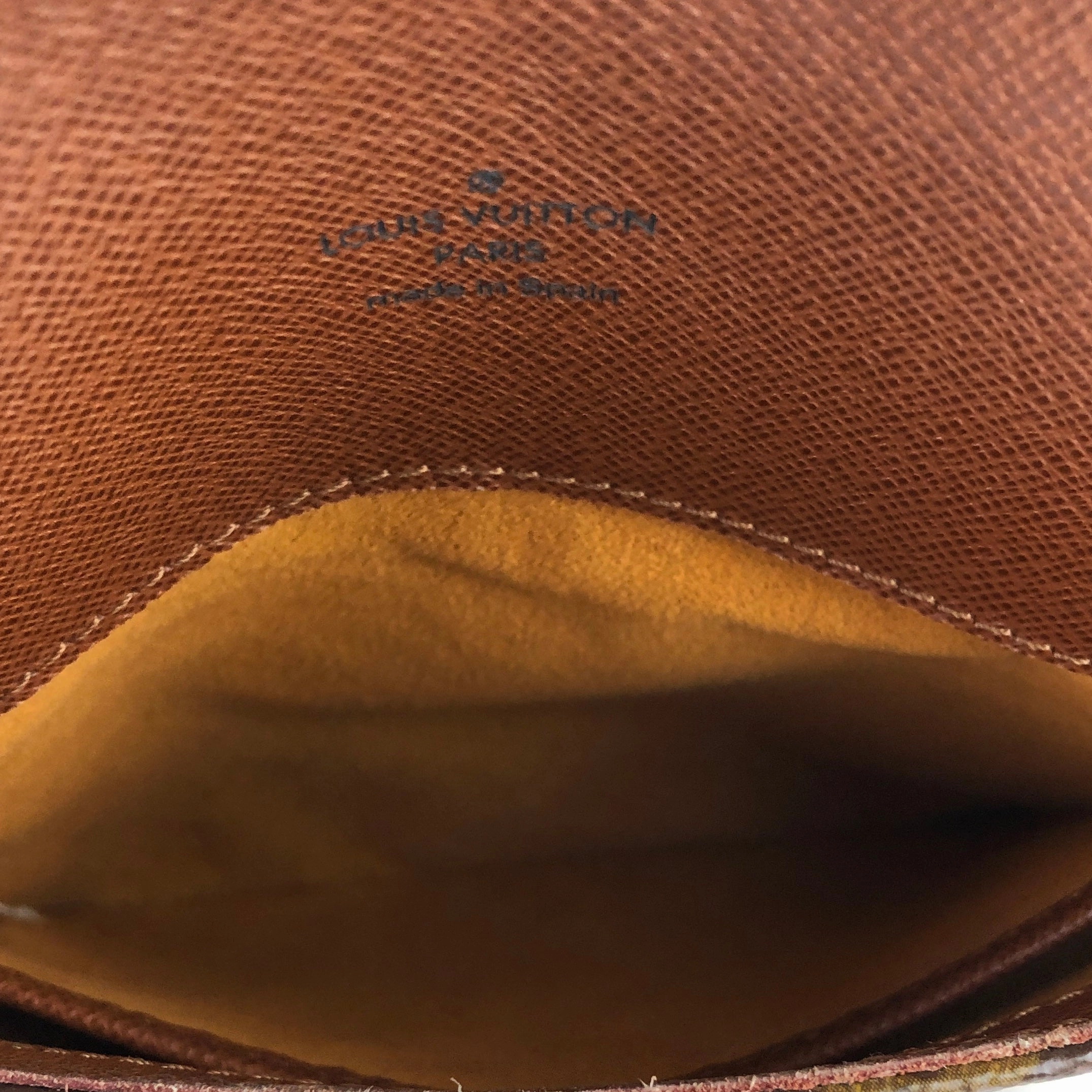 LOUIS VUITTON Monogram Flap M51258 Shoulder Bag Brown Vintage Old aupwug