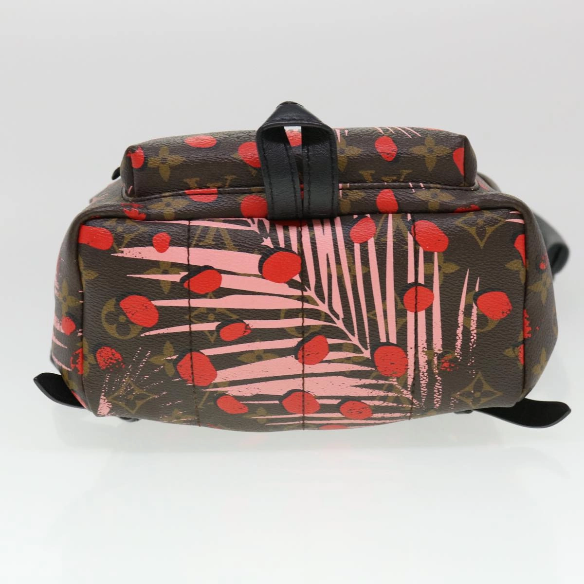 LOUIS VUITTON Monogram jungle dot Palm Springs PM Backpack Red M41981 LV 38536